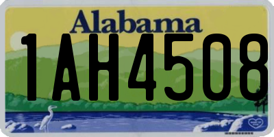 AL license plate 1AH4508