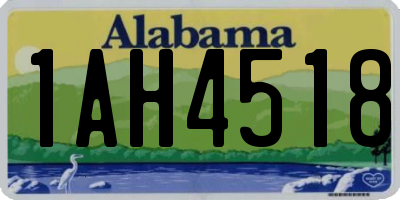 AL license plate 1AH4518