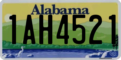 AL license plate 1AH4521