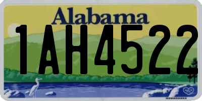 AL license plate 1AH4522