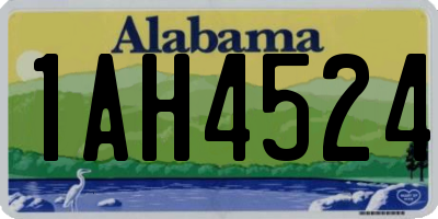 AL license plate 1AH4524