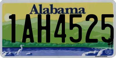 AL license plate 1AH4525