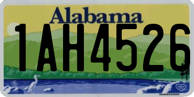 AL license plate 1AH4526