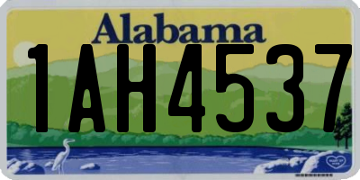 AL license plate 1AH4537