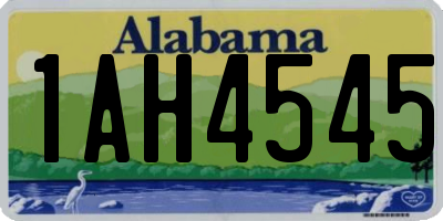 AL license plate 1AH4545