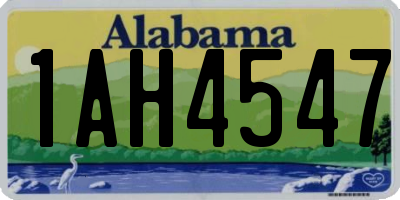 AL license plate 1AH4547