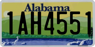 AL license plate 1AH4551