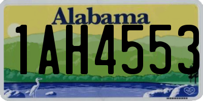 AL license plate 1AH4553