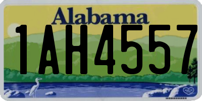 AL license plate 1AH4557