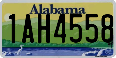 AL license plate 1AH4558