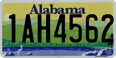 AL license plate 1AH4562