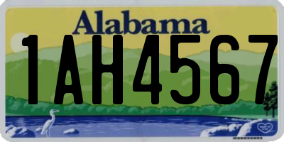 AL license plate 1AH4567