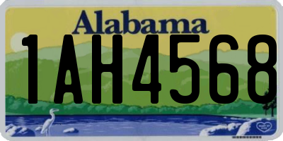 AL license plate 1AH4568