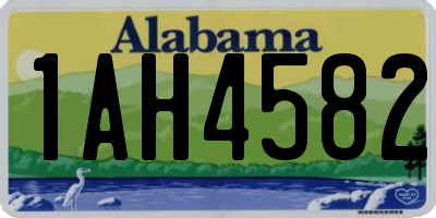 AL license plate 1AH4582