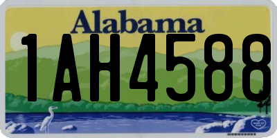 AL license plate 1AH4588