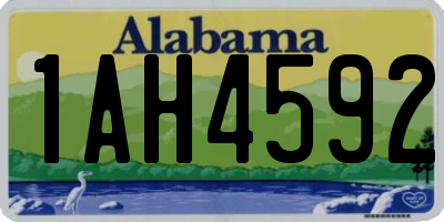 AL license plate 1AH4592