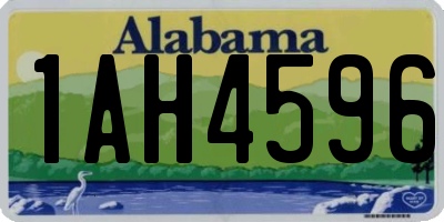AL license plate 1AH4596