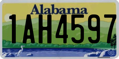 AL license plate 1AH4597