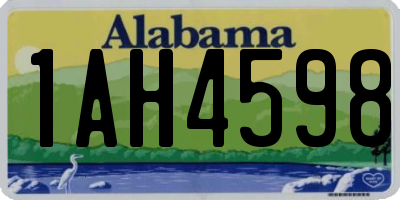AL license plate 1AH4598