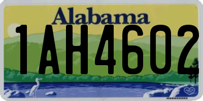 AL license plate 1AH4602