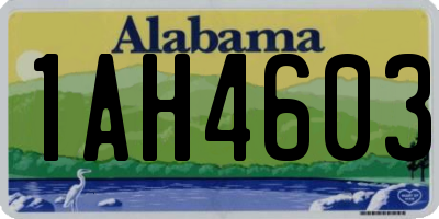 AL license plate 1AH4603