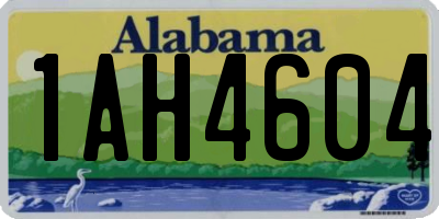AL license plate 1AH4604