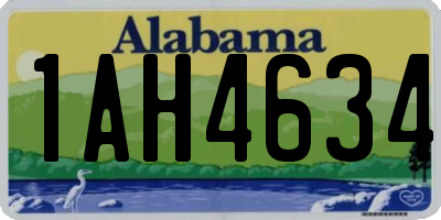 AL license plate 1AH4634