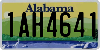 AL license plate 1AH4641