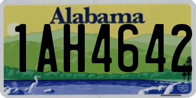 AL license plate 1AH4642