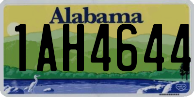 AL license plate 1AH4644