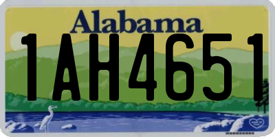 AL license plate 1AH4651