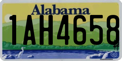AL license plate 1AH4658