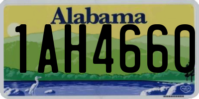 AL license plate 1AH4660