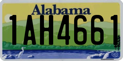 AL license plate 1AH4661