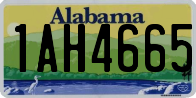 AL license plate 1AH4665