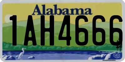 AL license plate 1AH4666