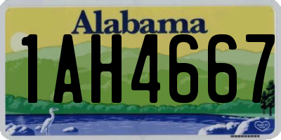 AL license plate 1AH4667