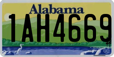 AL license plate 1AH4669