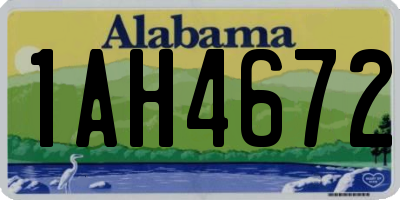 AL license plate 1AH4672