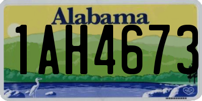 AL license plate 1AH4673
