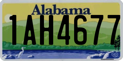 AL license plate 1AH4677