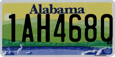 AL license plate 1AH4680