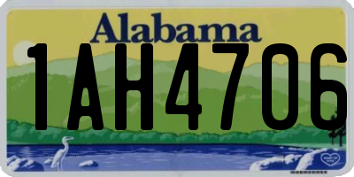 AL license plate 1AH4706