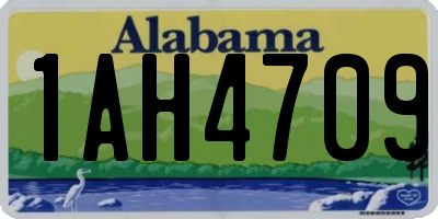 AL license plate 1AH4709