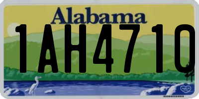 AL license plate 1AH4710