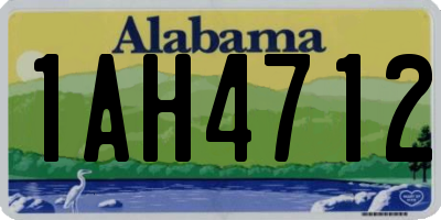 AL license plate 1AH4712
