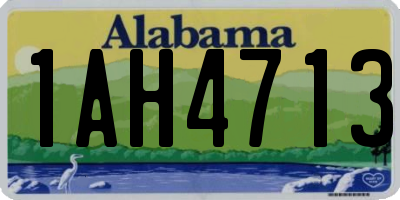 AL license plate 1AH4713