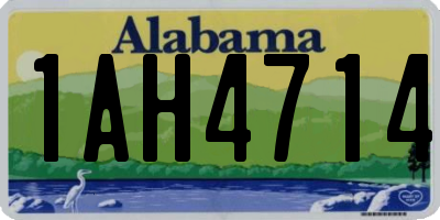 AL license plate 1AH4714