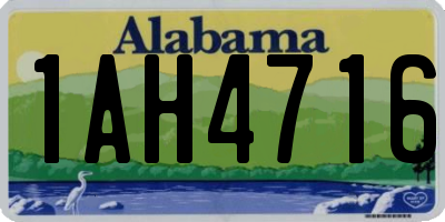 AL license plate 1AH4716