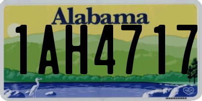 AL license plate 1AH4717